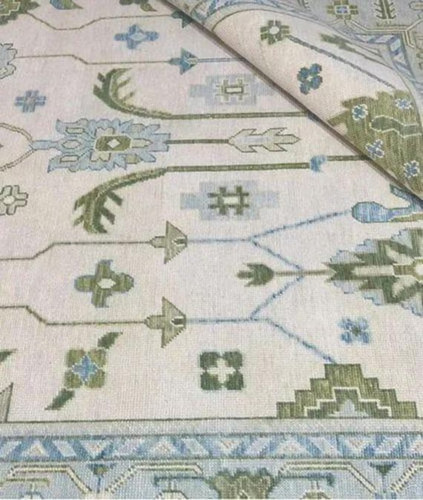 Hand knotted wool - oushak, |