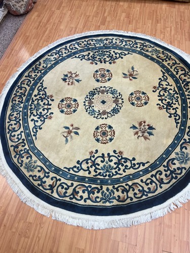 8 round chinese art - 7'8",